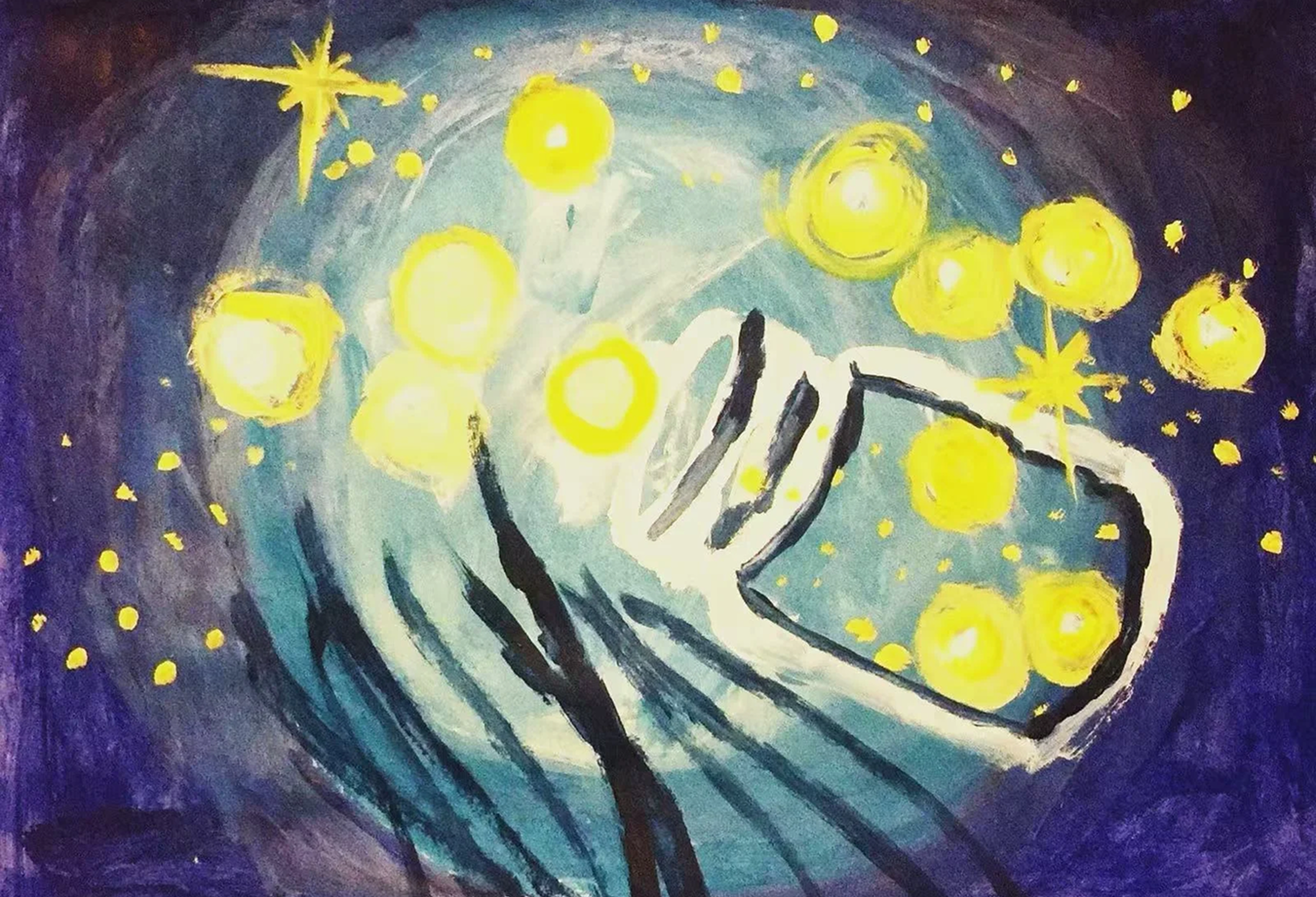 特殊儿童原创公益画作四